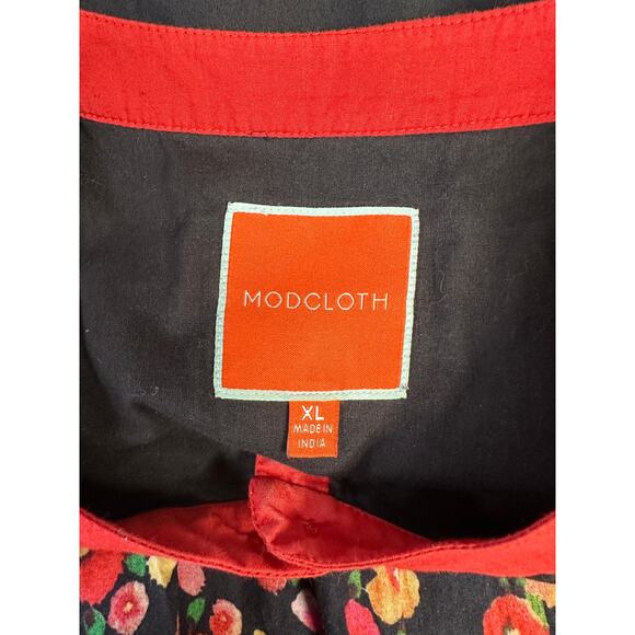 Modcloth Embroidered Women Sleeveless Dress Knee Length Boho Resort XL - Picture 11 of 14